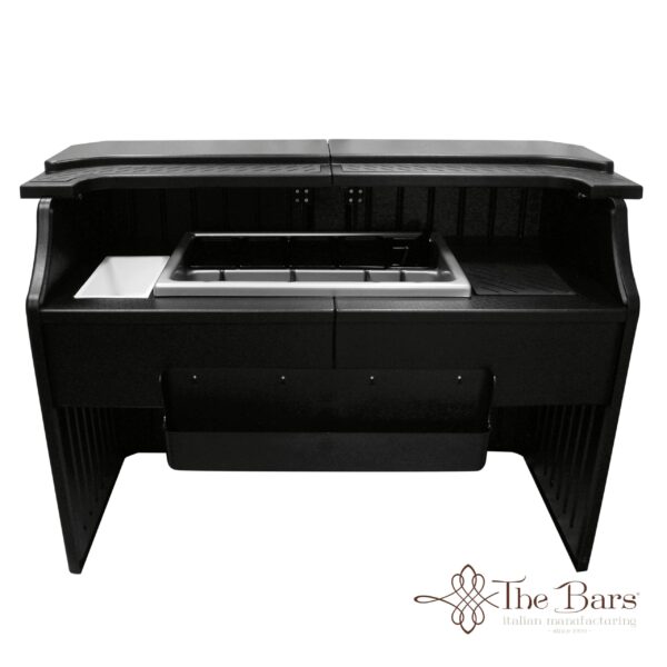 Mobile Bar 175cm, ABS and Polycarbonate, Three Drains