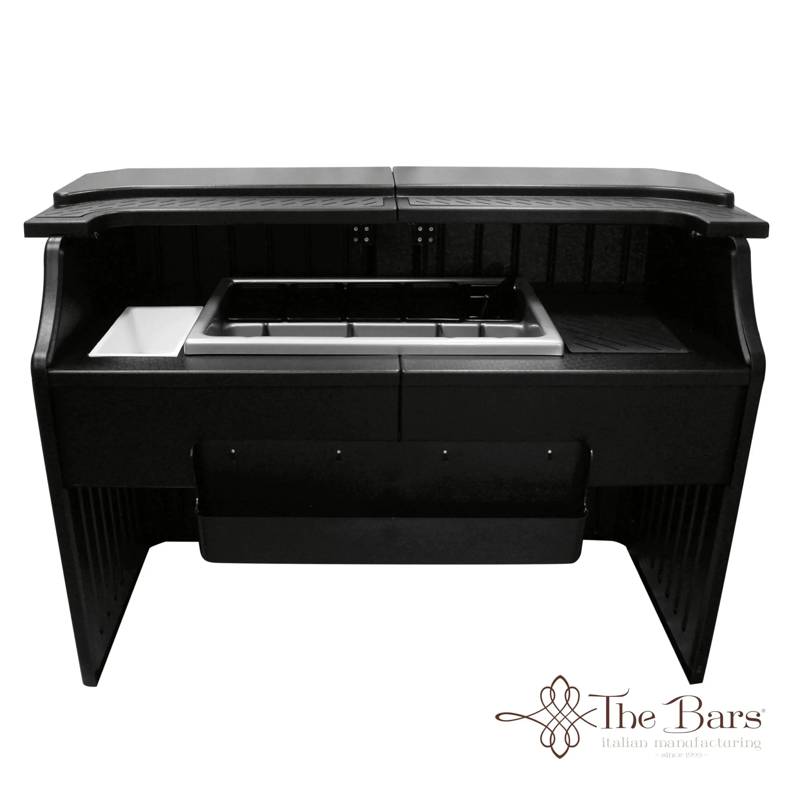 Mobile Bar 175cm, ABS and Polycarbonate, Three Drains