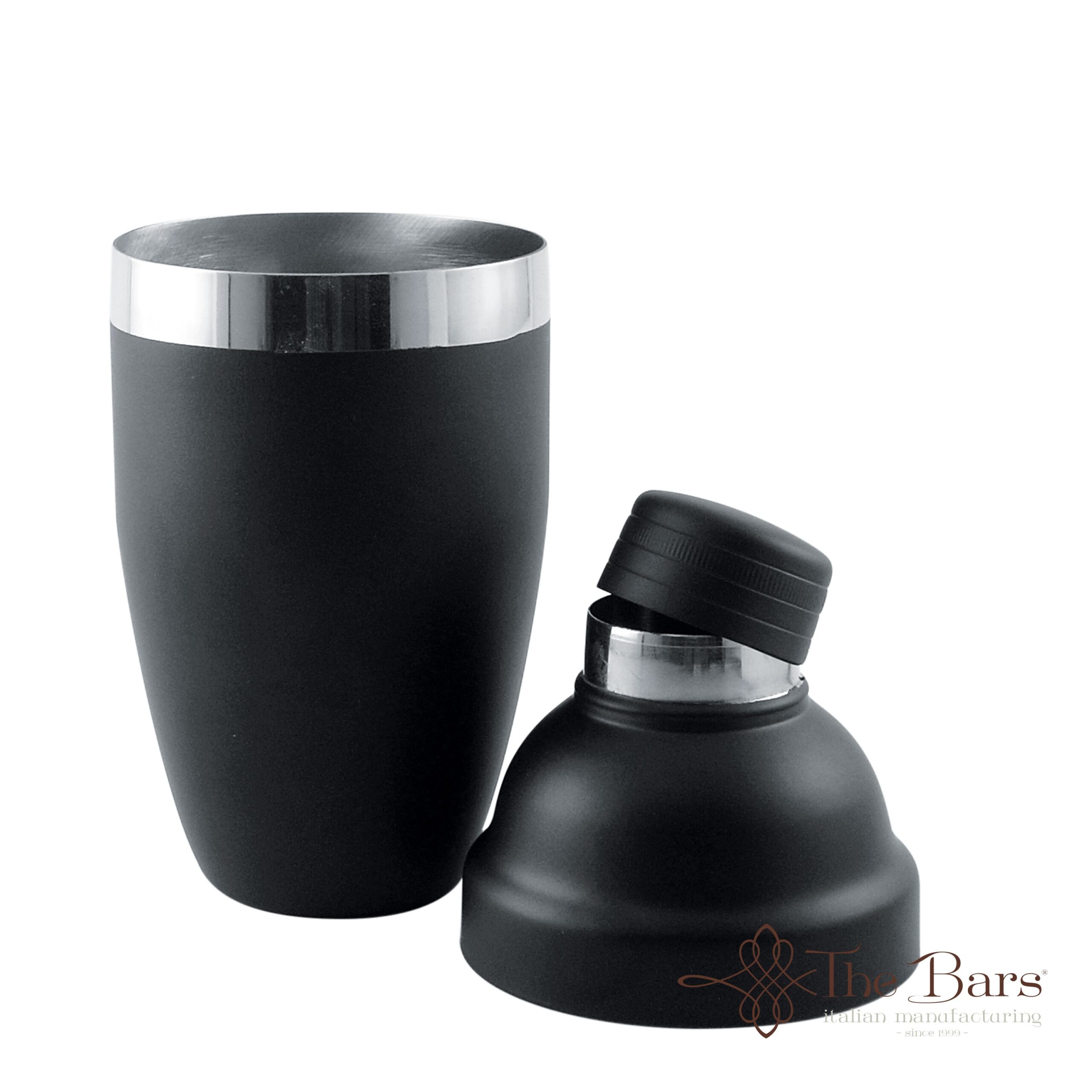 Matt Black Cobbler Shaker 500ml, Stainless Steel - Image 2