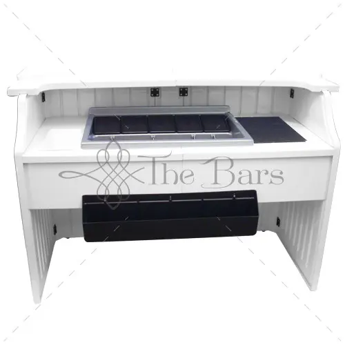 Mobile Bar 175cm, ABS and Polycarbonate, Three Drains - Image 3
