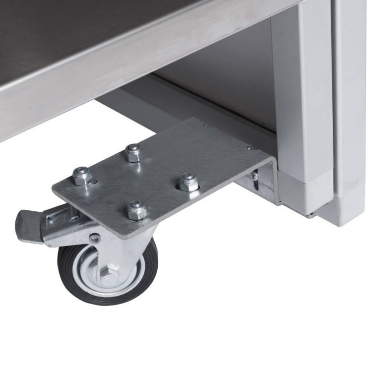 Retractable Wheels with Brake, Workstation Comfort, 75mm - Image 2