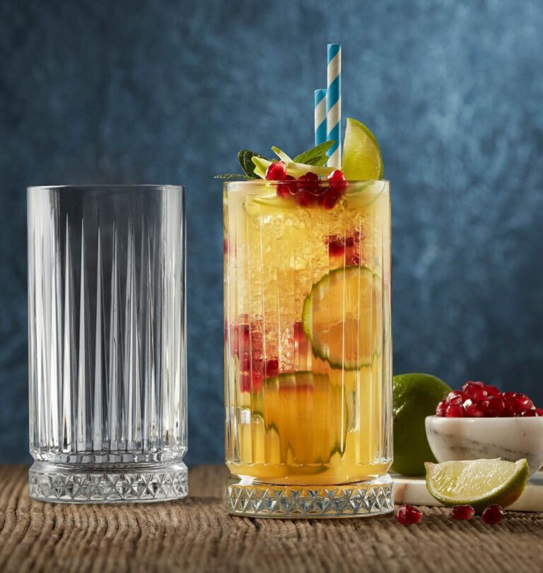 Highball Glass Elysia 440ml, Fluted, 150mm (Pack of 4)
