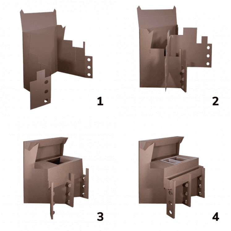 Portable Bar Station Easy 100cm, Cardboard, Ice Wells Included - Image 16