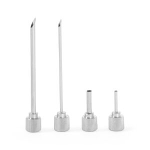 Injector Tips Set for Siphon, 3mm Long Tip and Shaped Nozzles