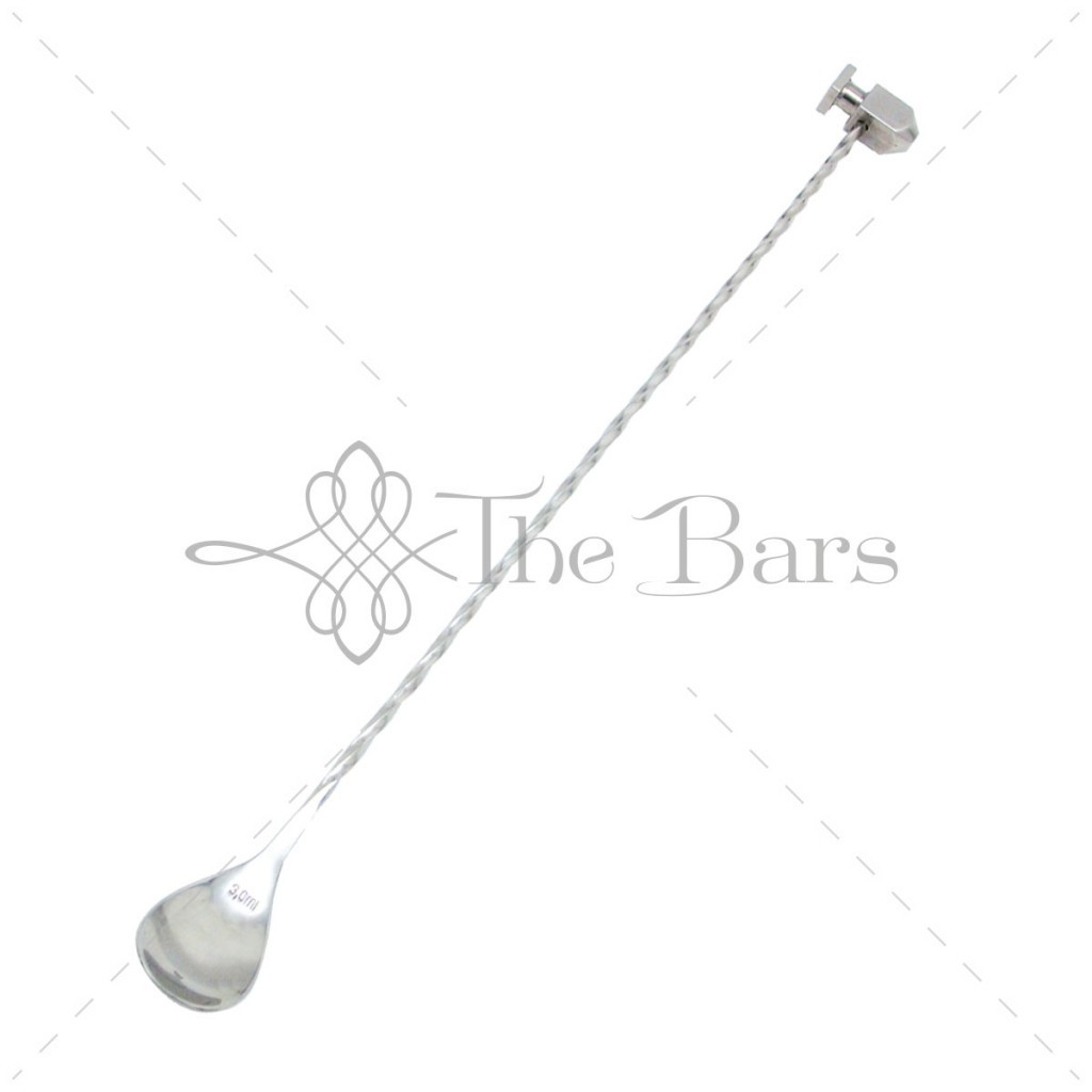 Bar Spoon 35cm with Ice Hammer, Stainless Steel Cocktail Spoon