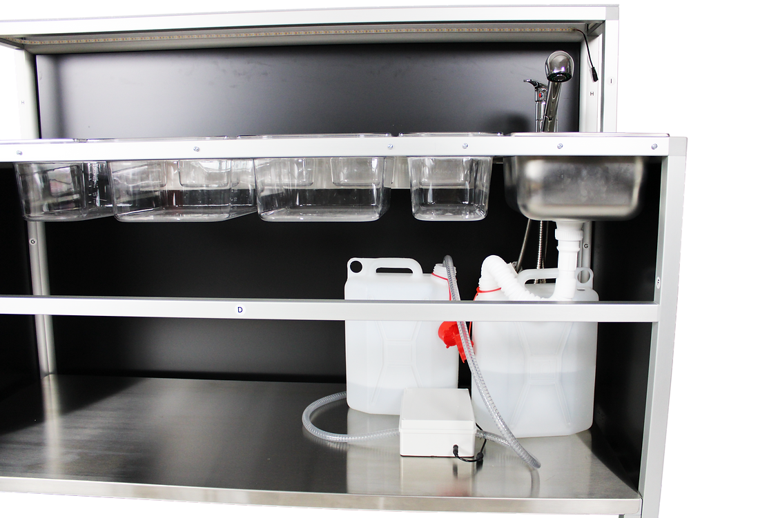 Water Pump Kit for Portable Bar with Sink, Two 10 Litre Tanks, Mains or Battery - Image 2