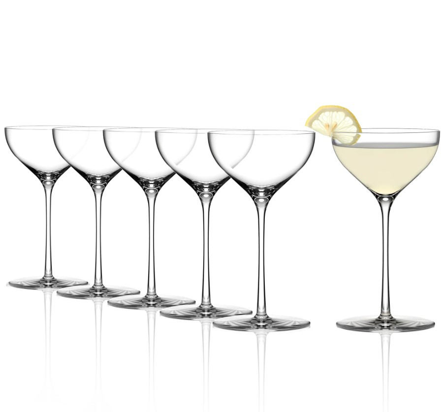 Nick & Nora Glass Kyoto Bar 190ml, Thin Profile (Pack of 6) - Image 2