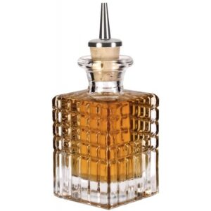 Square Dash Bottle 100ml, Glass, Dash Pour Top