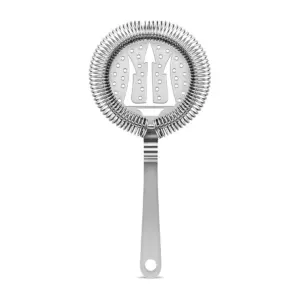 hawthorne strainer Venus #1 by Lumian in stainless steel, with spring and two-bend handle