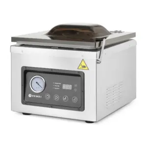 chamber vacuum sealer Hendi Profi Line 300 in stainless steel with clear lid