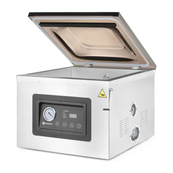 chamber vacuum sealer Hendi Profi Line 410 in stainless steel with domed lid