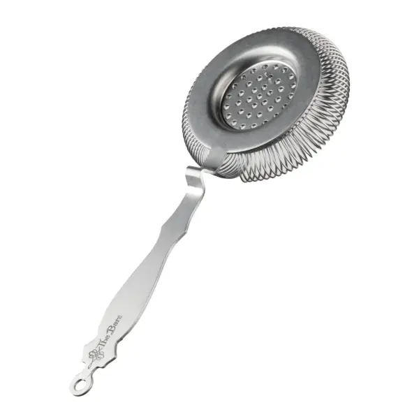 hawthorne strainer deluxe vintage in satin stainless steel, tight 360 degree spring, no tabs