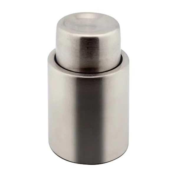 stainless steel wine stopper ILSA Mixage with built-in vacuum pump, pack of 2