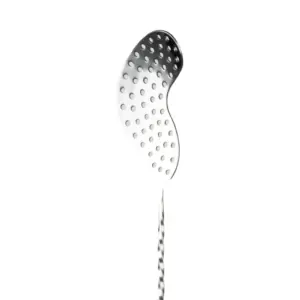 Bar Spoon with Strainer 40cm, Steel, Spiral Handle