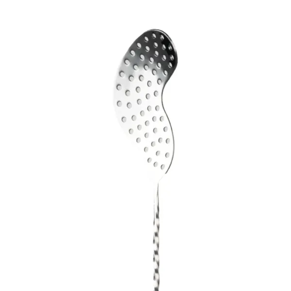 Bar Spoon with Strainer 40cm, Steel, Spiral Handle