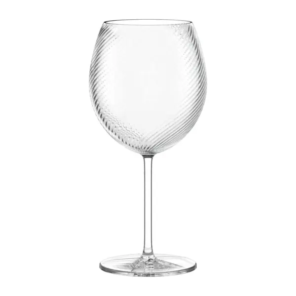 Gin balloon glass Berlin by Stölzle Lausitz, 805ml, with a spiral relief on the bowl and a star foot
