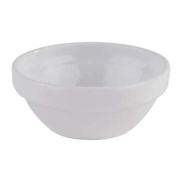 Sauce pots: APS Friendly 20ml pot in white recycled PET, 6cm diameter, 2.5cm high