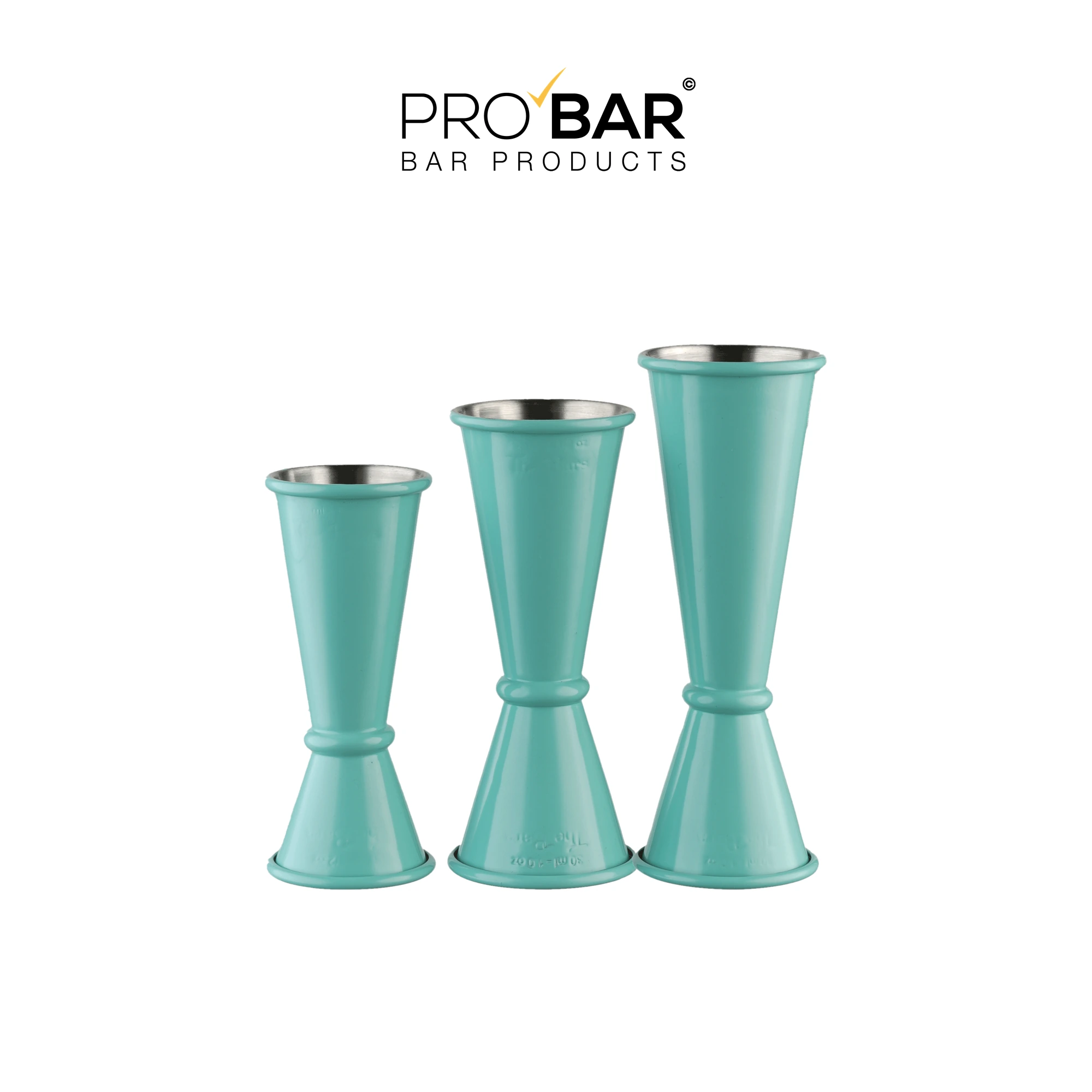 cocktail jigger, Japanese style, Tiffany, in three sizes: 15/30, 30/45 and 30/60ml