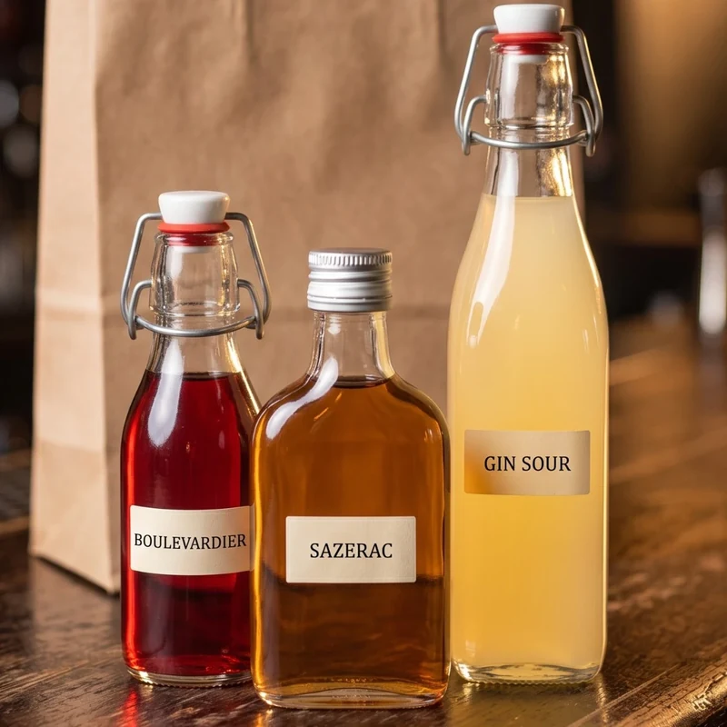 small glass bottles