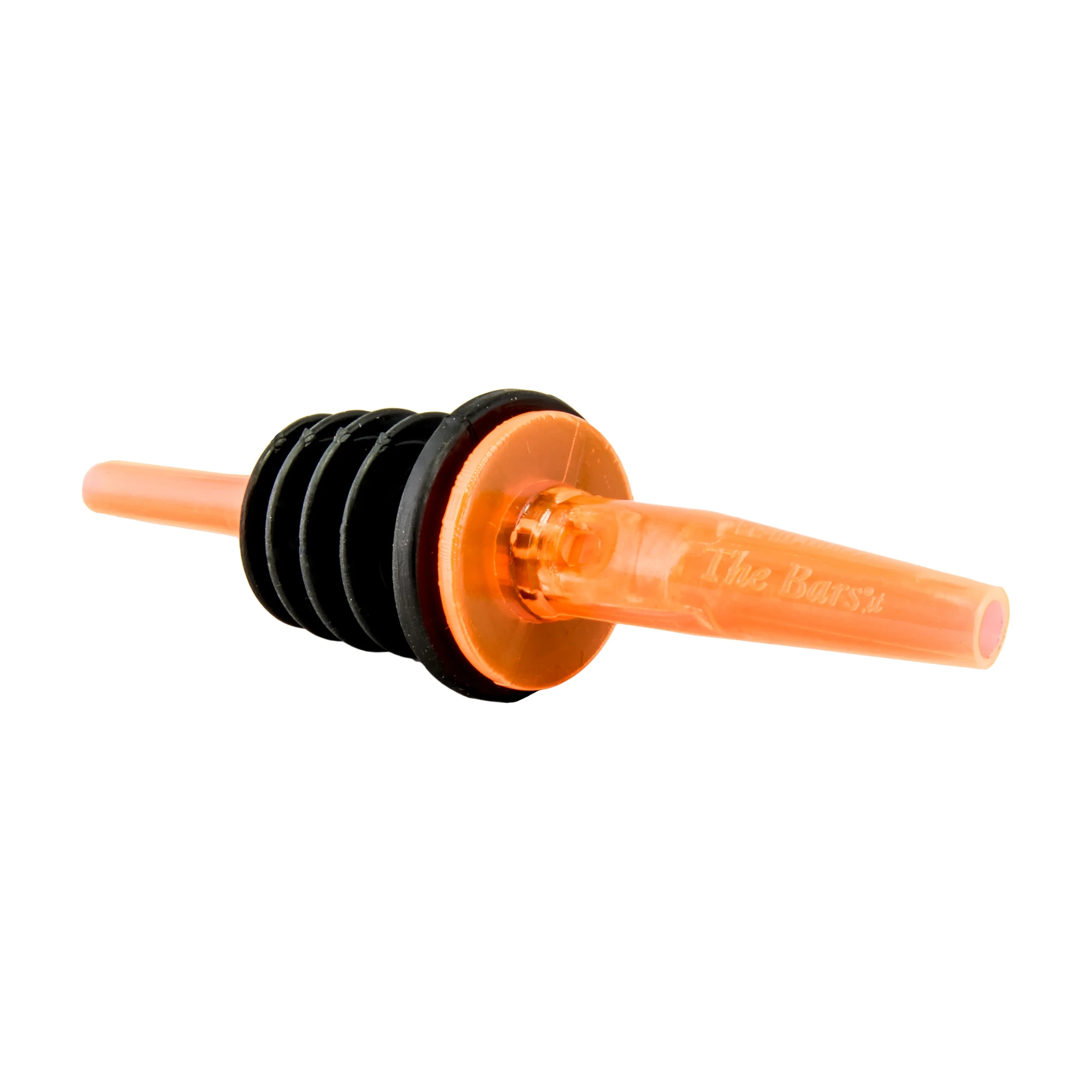 Pour Spout Pro Pourer, Polycarbonate with Rubber Base, Eight Colours, Orange