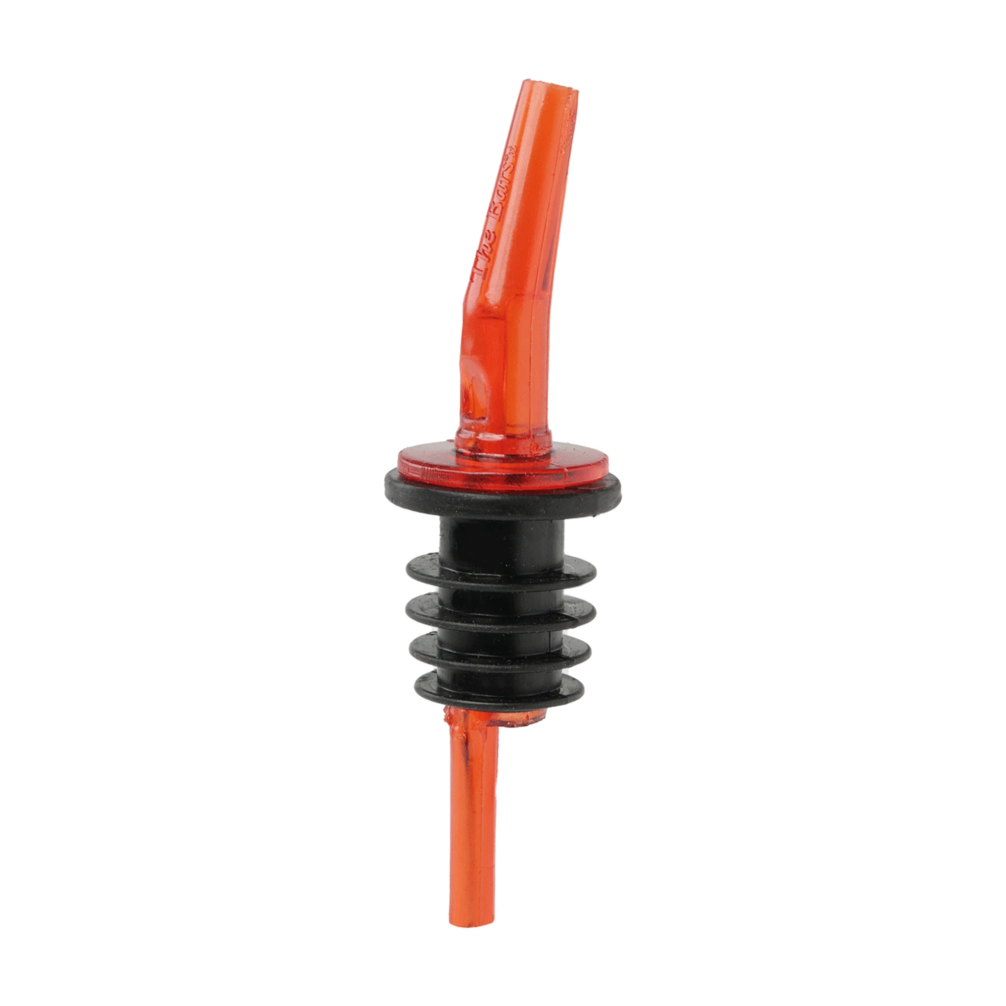 Pour Spout Pro Pourer, Polycarbonate with Rubber Base, Eight Colours, Red